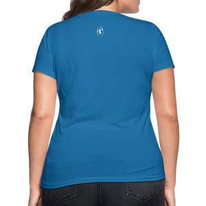 THQA T-shirt bio col V pour  Femme de Tête - bleu paon