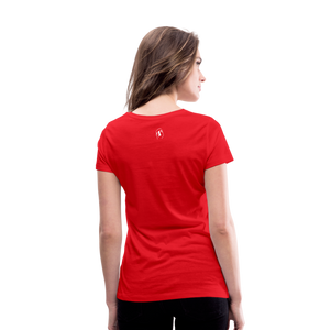 THQA T-shirt bio col V pour  Femme de Tête - rouge
