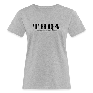 THQA  T-Shirt pour Femme de Tête - gris chiné