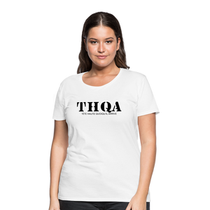 THQA T-shirt Premium pour Femme de Tête - blanc