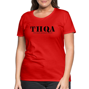 THQA T-shirt Premium pour Femme de Tête - rouge