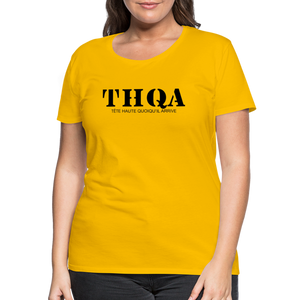 THQA T-shirt Premium pour Femme de Tête - jaune soleil