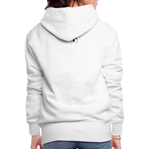 Sweat-shirt à capuche Premium pour Femmes de Tête - blanc