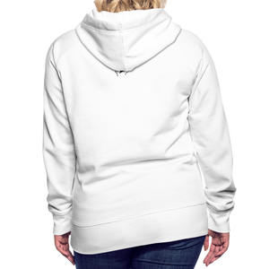 Sweat-shirt à capuche Premium pour Femmes de Tête - blanc