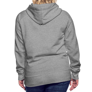 Sweat-shirt à capuche Premium pour Femmes de Tête - gris chiné