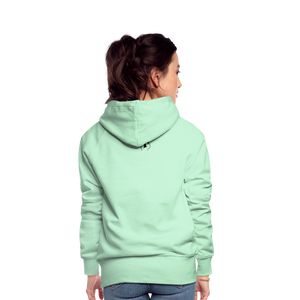 Sweat-shirt à capuche Premium pour Femmes de Tête - vert clair menthe