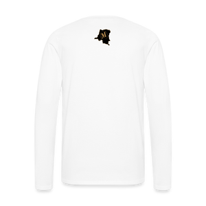 T-shirt manches longues Premium Homme MUTU LIKOLO RDC - blanc