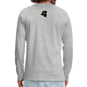 T-shirt manches longues Premium Homme MUTU LIKOLO RDC - gris chiné