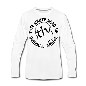 TH 1 T-shirt manches longues Premium Homme FOR GOMA WHITE 1 - blanc