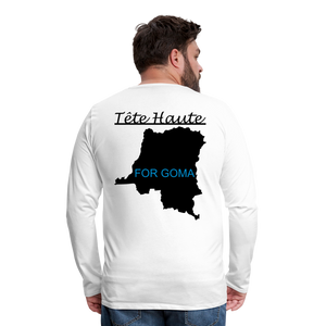 TH 1 T-shirt manches longues Premium Homme FOR GOMA WHITE 1 - blanc