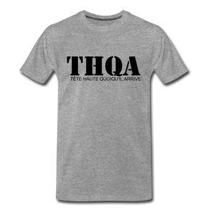 THQA T-shirt Premium Homme BLK - gris chiné