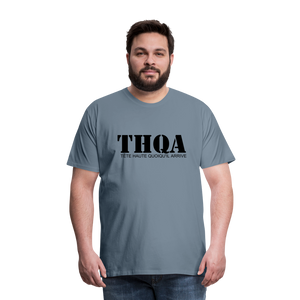 THQA T-shirt Premium Homme BLK - gris bleu