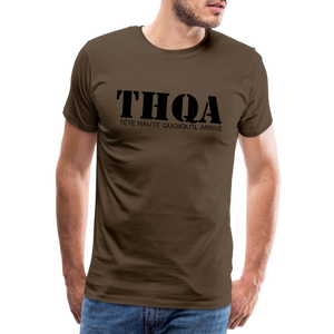 THQA T-shirt Premium Homme BLK - marron bistre