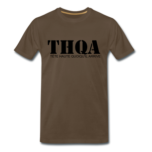 THQA T-shirt Premium Homme BLK - marron bistre