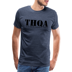 THQA T-shirt Premium Homme BLK - bleu chiné