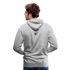 THqa Sweat-shirt à capuche Premium - gris chiné