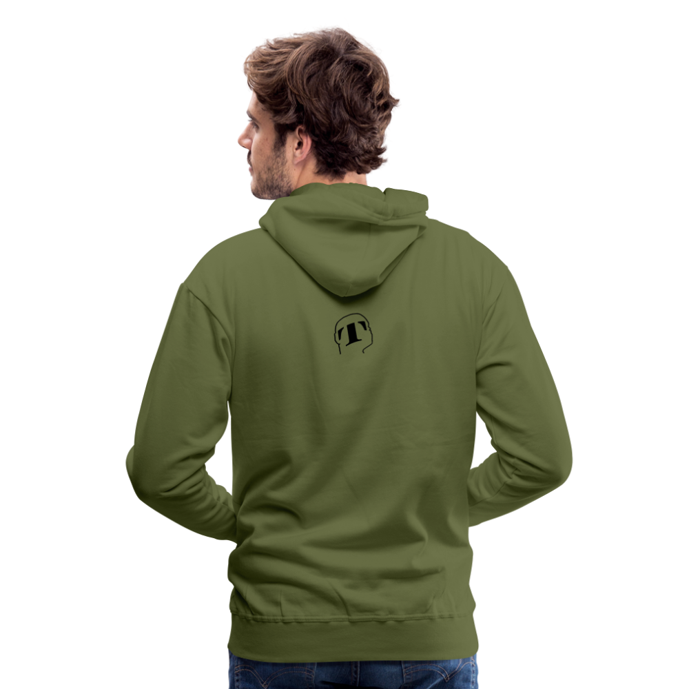 THqa Sweat-shirt à capuche Premium - vert olive