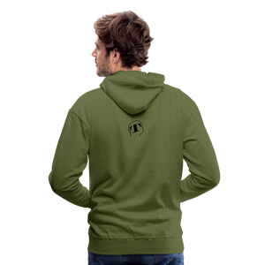 THqa Sweat-shirt à capuche Premium - vert olive