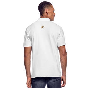MUTU LIKOLO Men's Polo Shirt FOR GOMA - blanc