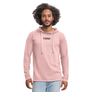 TH Sweat-shirt à capuche léger unisexe BL - rose crème chiné