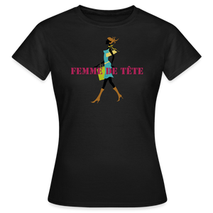 T-shirt Femme de Tête - thqa - noir