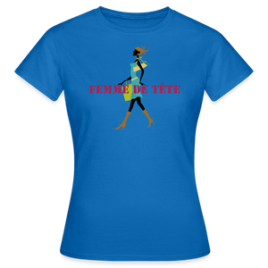 T-shirt Femme de Tête - thqa - bleu royal