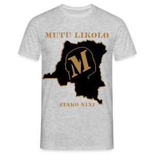 T-shirt Mulu Likolo classique - gris chiné